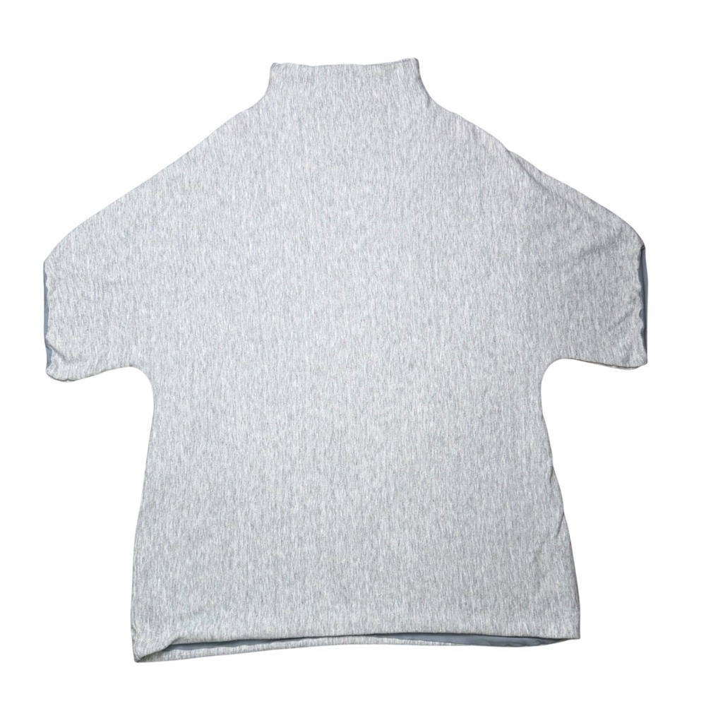 Simple Clothing Reversible Poncho Tunic Bamboo Jogger Knit Gray Cozy Core OS